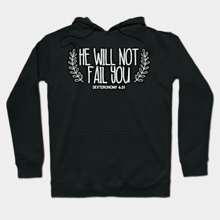 Christian he will not fall you Hoodie